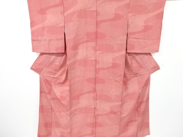 リサイクル　未使用品　霞に寄せ柄江戸小紋着物